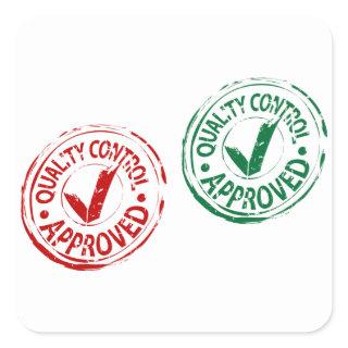 Quality Control Approved Stickers