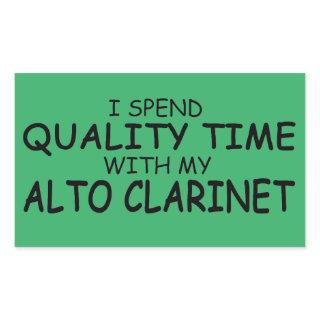 Quality Time Alto Clarinet Rectangular Sticker