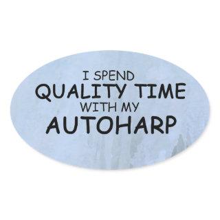 Quality Time Autoharp Oval Sticker