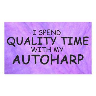 Quality Time Autoharp Rectangular Sticker