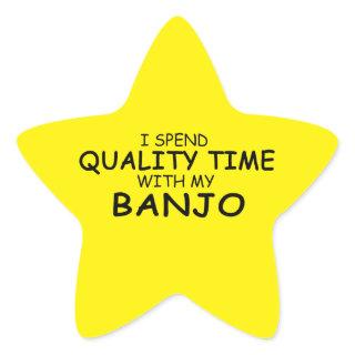 Quality Time Banjo Star Sticker