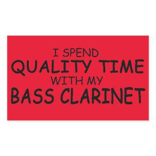 Quality Time Bass Clarinet Rectangular Sticker