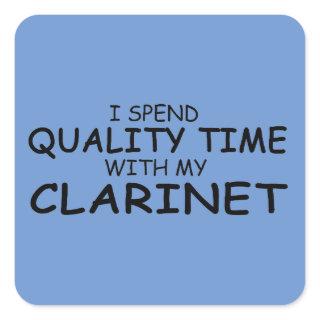 Quality Time Clarinet Square Sticker