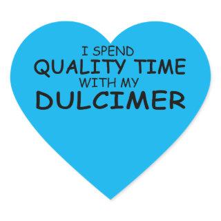 Quality Time Dulcimer Heart Sticker