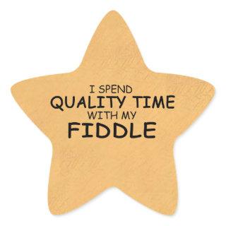 Quality Time Fiddle Star Sticker