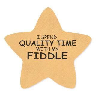 Quality Time Fiddle Star Sticker