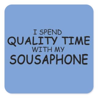 Quality Time Sousaphone Square Sticker
