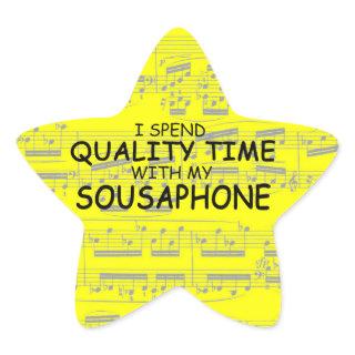 Quality Time Sousaphone Star Sticker