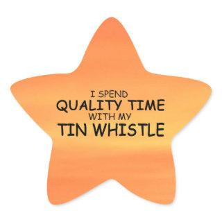 Quality Time Tin Whistle Star Sticker