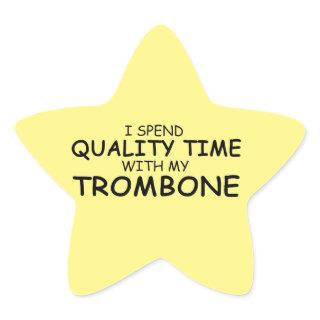 Quality Time Trombone Star Sticker