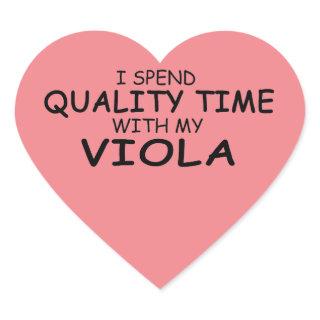 Quality Time Viola Heart Sticker