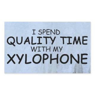 Quality Time Xylophone Rectangular Sticker