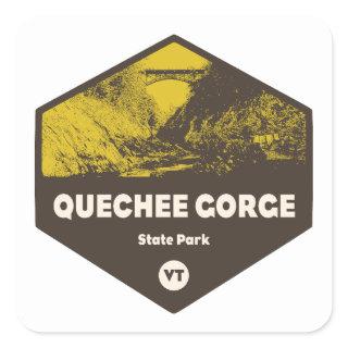 Quechee Gorge State Park Vermont Square Sticker