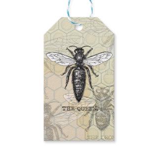 Queen Bee Bug Insect Bees Illustration Gift Tags