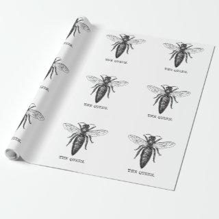 Queen Bee Illustration Classic Drawing