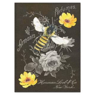 Queen Bee Vintage Ephemera Perfume Ad Tissue Paper