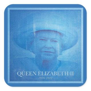 Queen Elizabeth II 1926-2022 Square Sticker