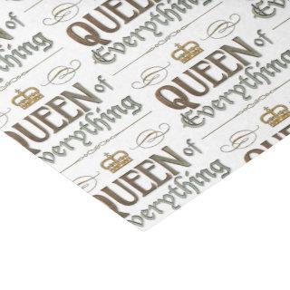 QUEEN of EVERYTHING - Elegant Rich Royal Crown Tissue Paper