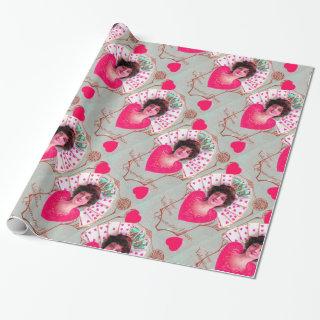 QUEEN OF HEARTS ,Pink Fuchsia Valentine's Day