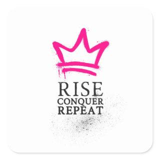 Queen Sticker - Rise, Conquer, Repeat
