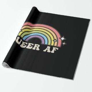 Queer AF Rainbow Gay Lesbian Trans Bisexual LGBTQ