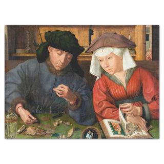 Quentin Matsys - The Moneylender and His Wife Tissue Paper