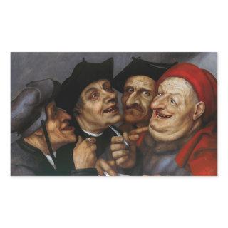 Quentin Matsys - The Purchase Agreement Rectangular Sticker