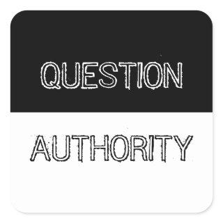 Question Authority Sticker