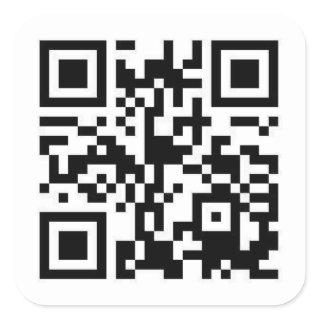 Quick Code (QR Code) Square Sticker