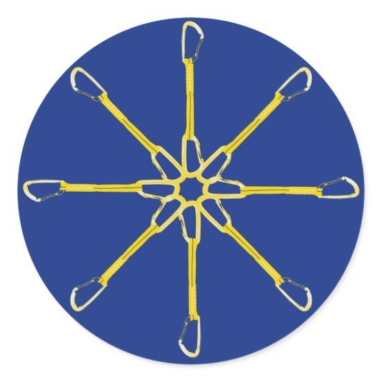 Quickdraw Flower Classic Round Sticker