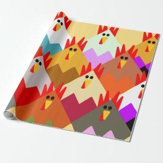 Quilt-Inspired Chickens