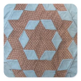 Quilt Pattern - Castle Square Sticker