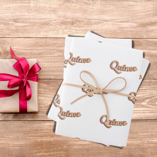 Quinceanera rose gold white quince balloon script  sheets