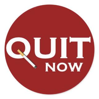 Quit Smoking Classic Round Sticker