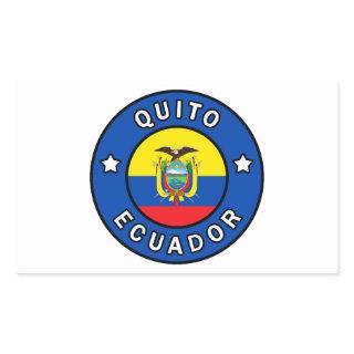 Quito Ecuador Rectangular Sticker