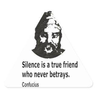 Quote By Confucius Triangle Sticker