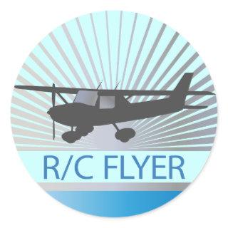 R/C Flyer Classic Round Sticker