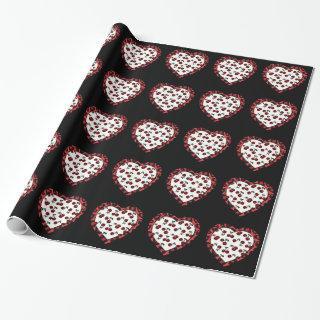 RAB Rockabilly Cherries Leopard Print Heart