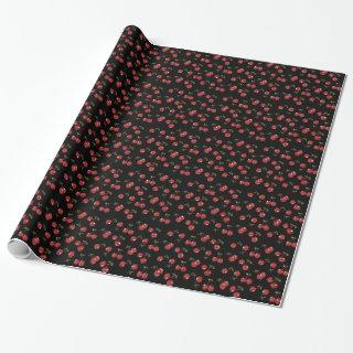 RAB Rockabilly Very Cherry Cherries On Black
