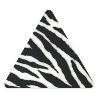 RAB Rockabilly Zebra Print Black & White Triangle Sticker