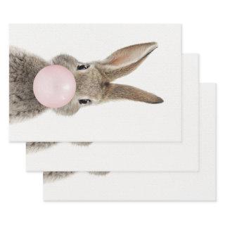 Rabbit Blowing Pink Bubble gum    Sheets
