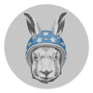 Rabbit Daredevil Classic Round Sticker