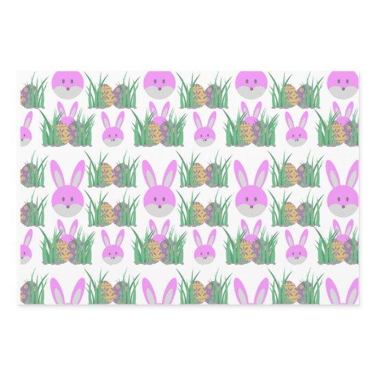 Rabbit easter eggs fun  sheets