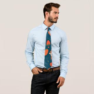 Raccoon Mosaic Colorful Personalized Pattern Neck Tie
