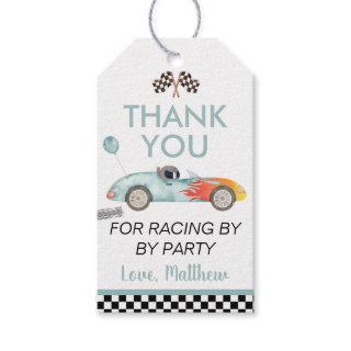 Race Car 2nd Birthday Thank You Gift Tags