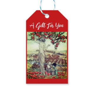 Rackham Vintage Illustration Apples Tree | Gift Ta Gift Tags