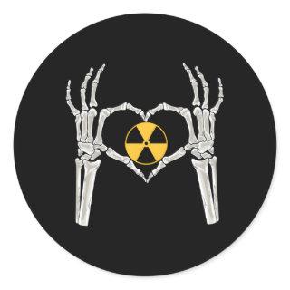 Rad Tech X Ray Skeleton Radiology Student Technica Classic Round Sticker