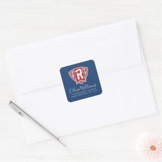 Radford University | Add Your Name Square Sticker