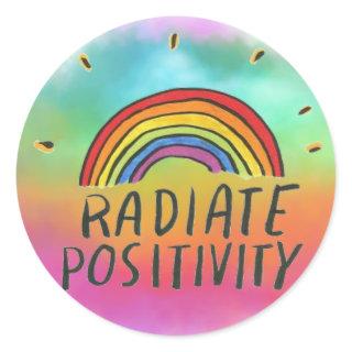 Radiate Positivity Sticker Rainbow