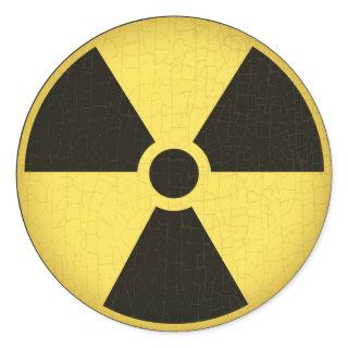 Radiation 1 classic round sticker